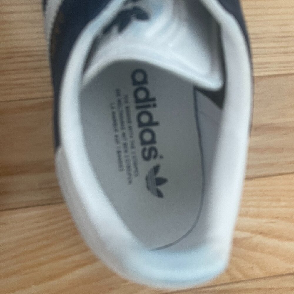 Women's Navy Suede Adidas Gazelle Size 7.5 - Picture 6 of 7